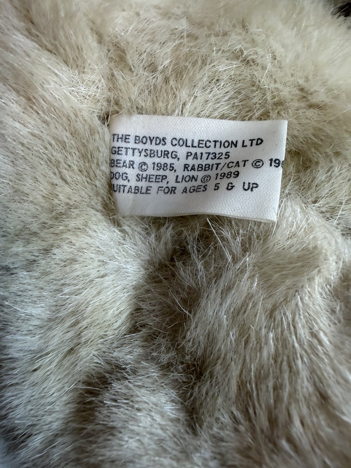 Vintage Boyds Collection Plush Lot 3 Cat Bunny Bears 1984-1994 Stuffed Animals