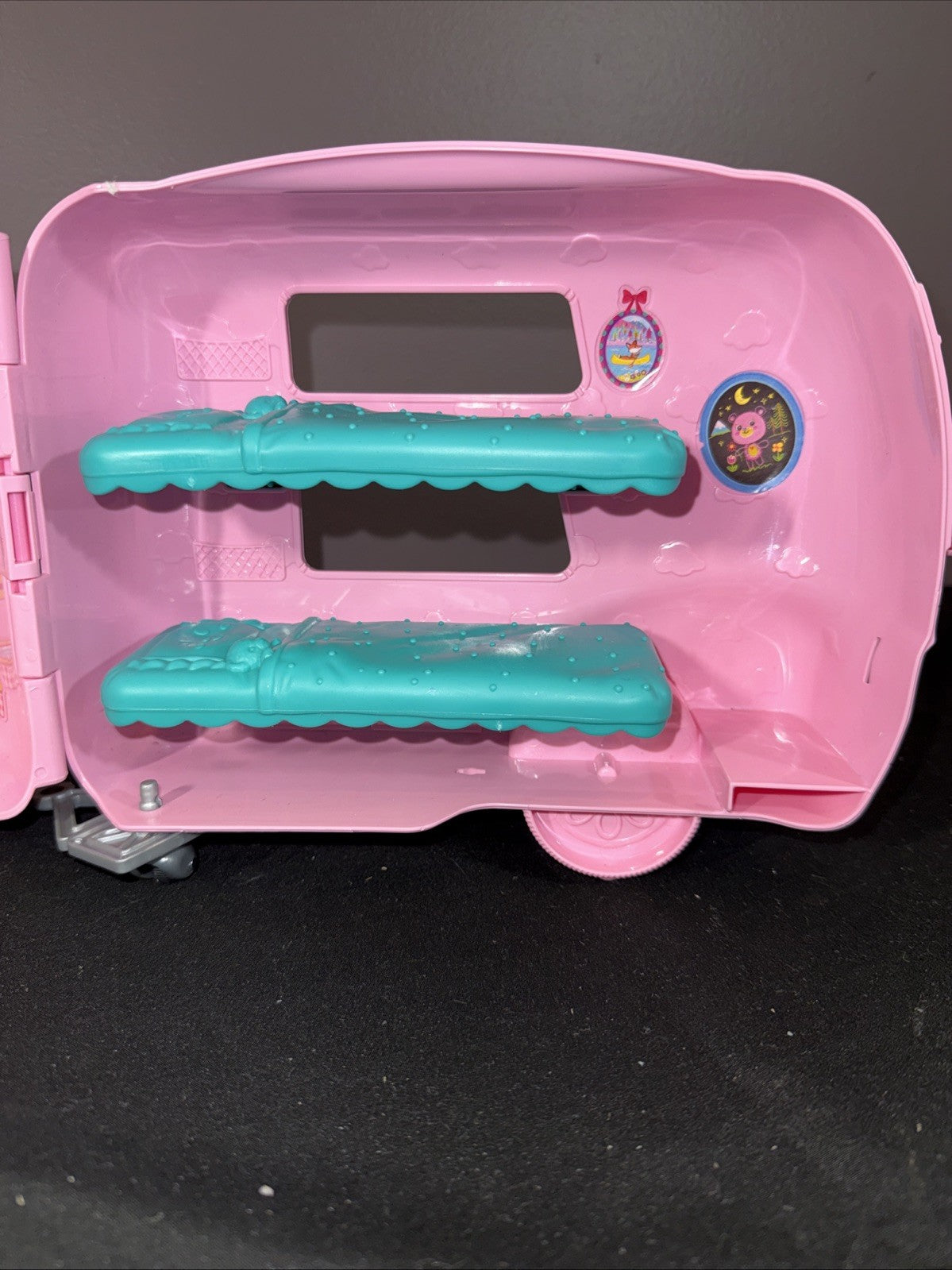Barbie Chelsea Camper Playset Pink Trailer Teal Car Mattel 2018 - No Accessories