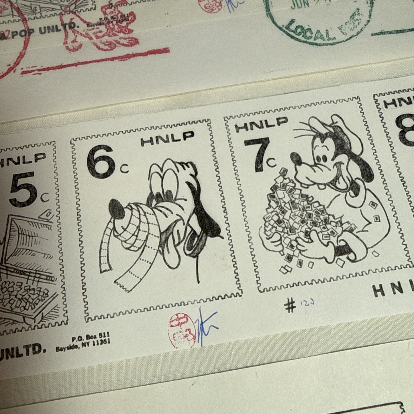 Vintage Hideaki Nakano HNLP Cinderella Stamp Artist Cover Lot 1982 Japan Postal