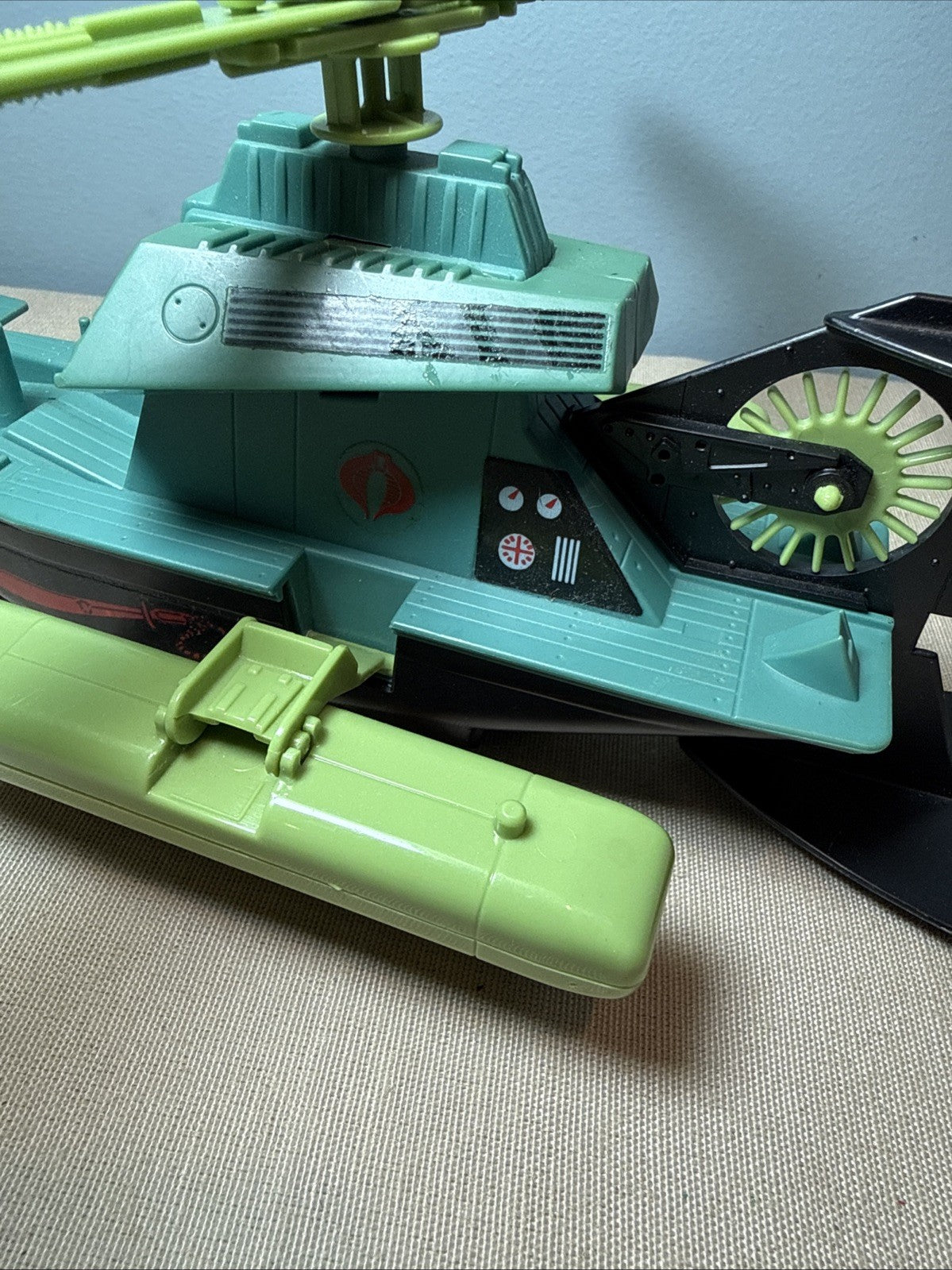 Vintage 1986 GI Joe Cobra Swampfire Vehicle Hasbro ARAH Original Incomplete