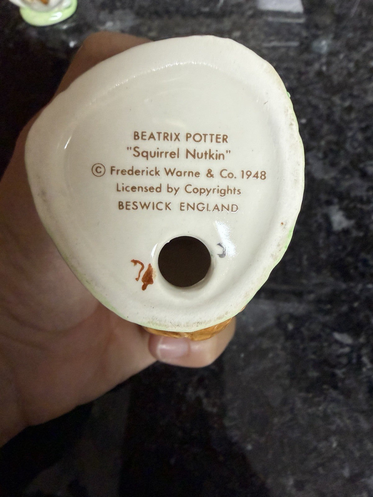 Vintage Beswick Beatrix Potter Figurines Peter Rabbit Benjamin Bunny Squirrel
