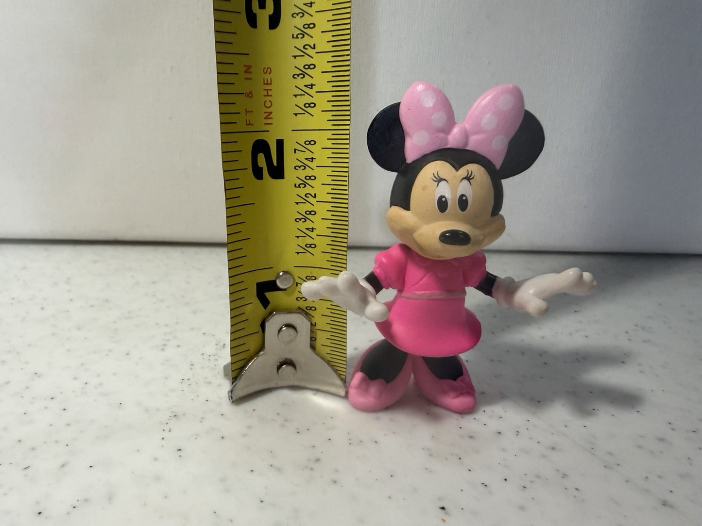 Disney Minnie Mouse Red Dress Figure Lot of 4 Vintage PVC Cake Topper Toy Set