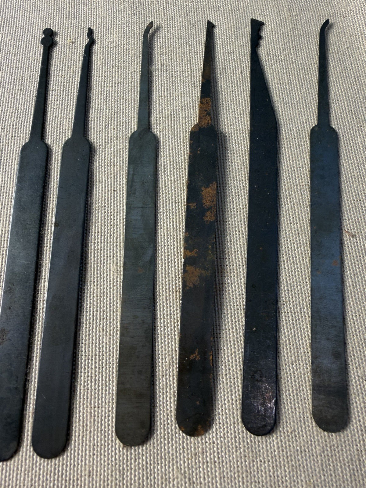 Vintage SouthOrd Lock Pick Set Leather Case Tension Wrenches Picks Locksmith USA