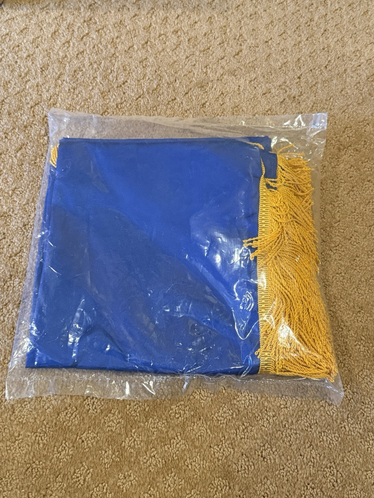 Vintage US Air Force Brigadier General Flag, One Star, 2 Sided, Gold Fringe