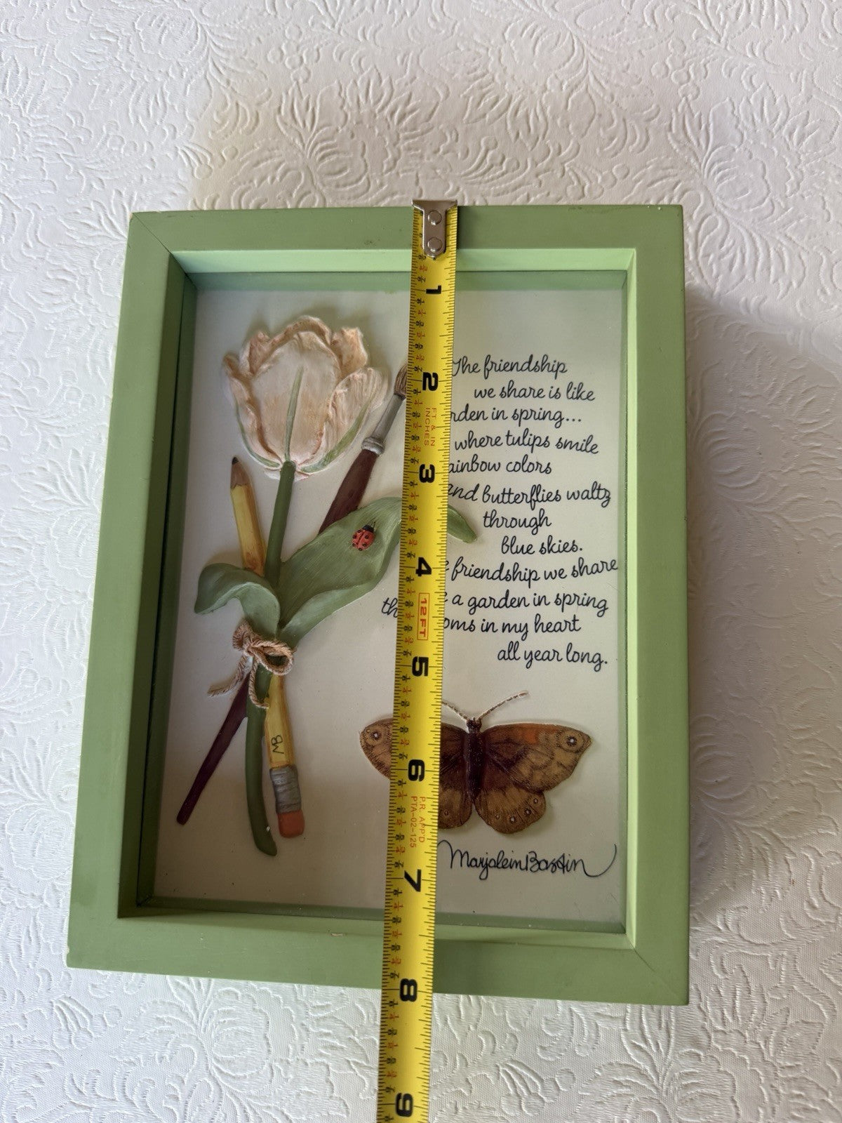 Vintage Hallmark Marjolein Bastin Friendship Art Nature Sketchbook Framed