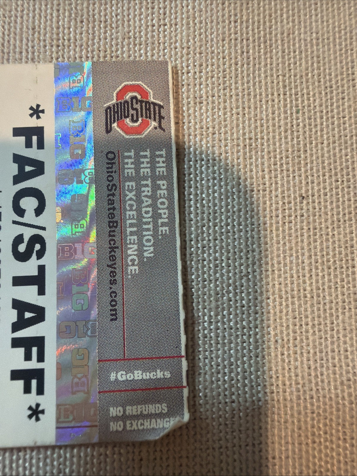 2014 Ohio State Vs Virginia Tech Ticket Stub Sept 6 Upset Game Rare Collectible