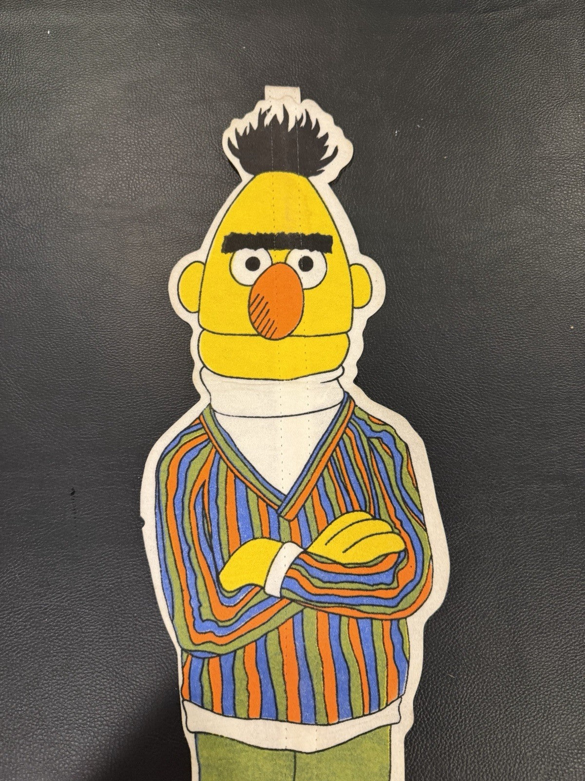 Vintage 22" Sesame Street Bert Felt Flannelgraph Wall Hanging Cutout 1971-1975