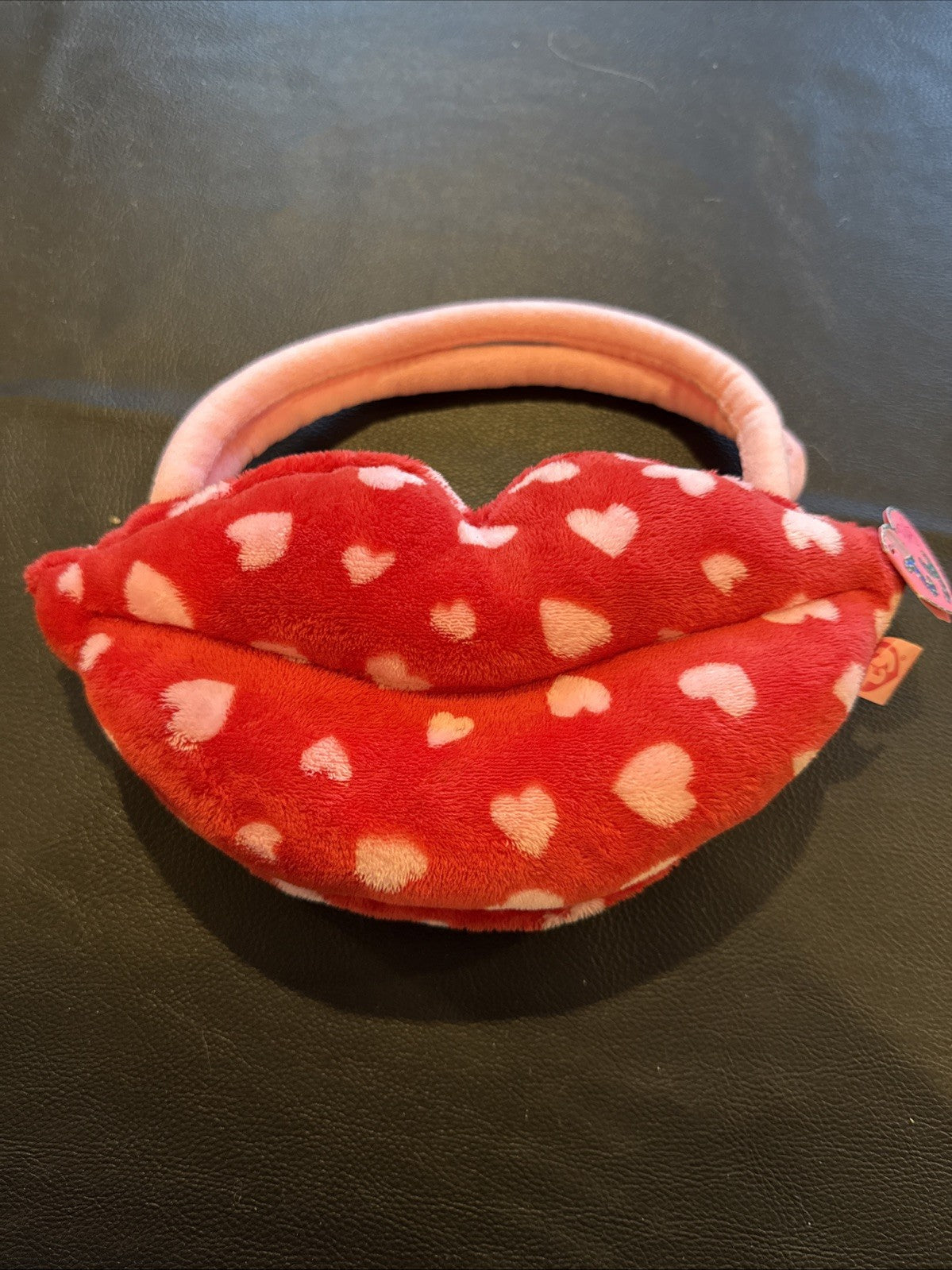 Ty Pinkys Smooches Purse Red Pink Hearts Plush NWT