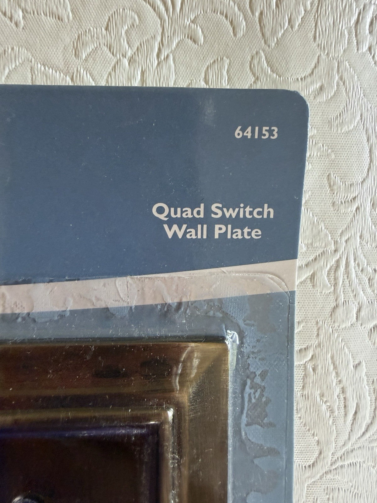 Brainerd Quad Switch Wall Plate Antique Bronze 4 Gang Toggle Cover New Sealed
