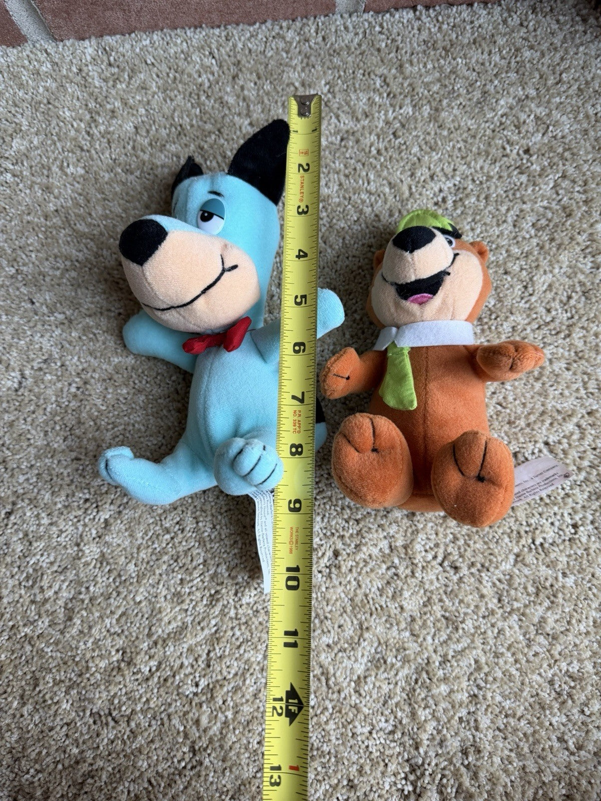 Vintage Hanna Barbera Plush Lot Yogi Bear Huckleberry Hound Ranger