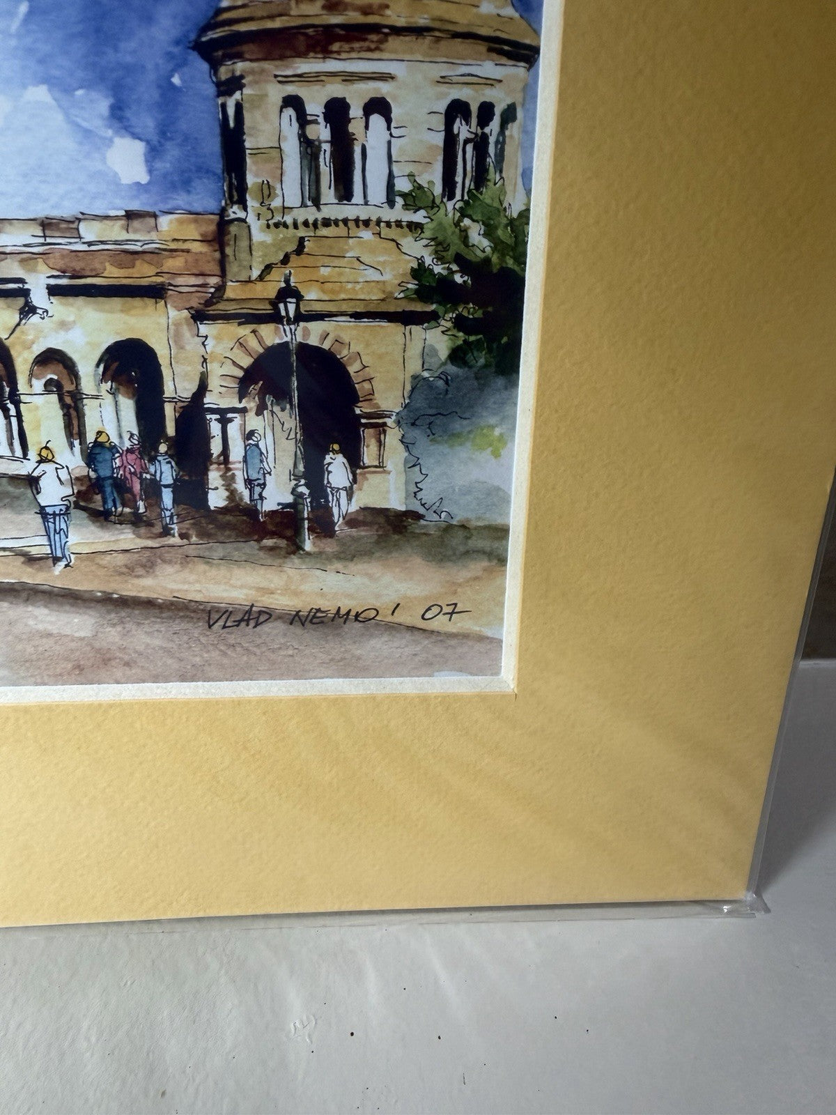 Vlad Nemo Signed Budapest Fishermans Bastion Watercolor Print NIB Hungary Art