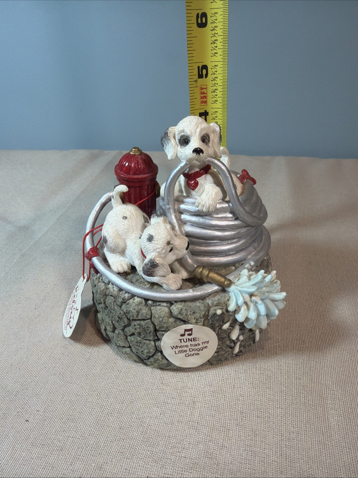 Kelsey Collection Music Box Dalmatian Where Has My Little Doggie Gone