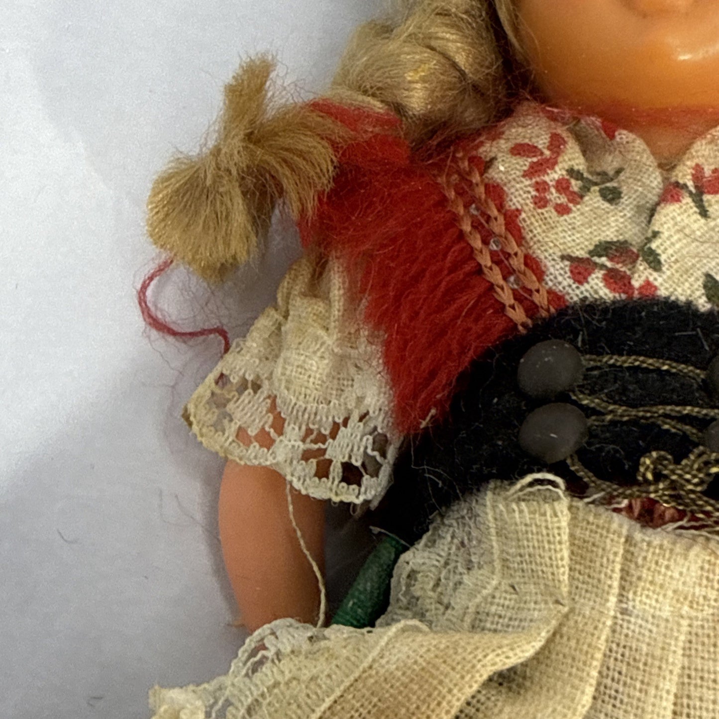 Vintage German Doll Damaged Missing Legs & Arm Needs Repair 6"