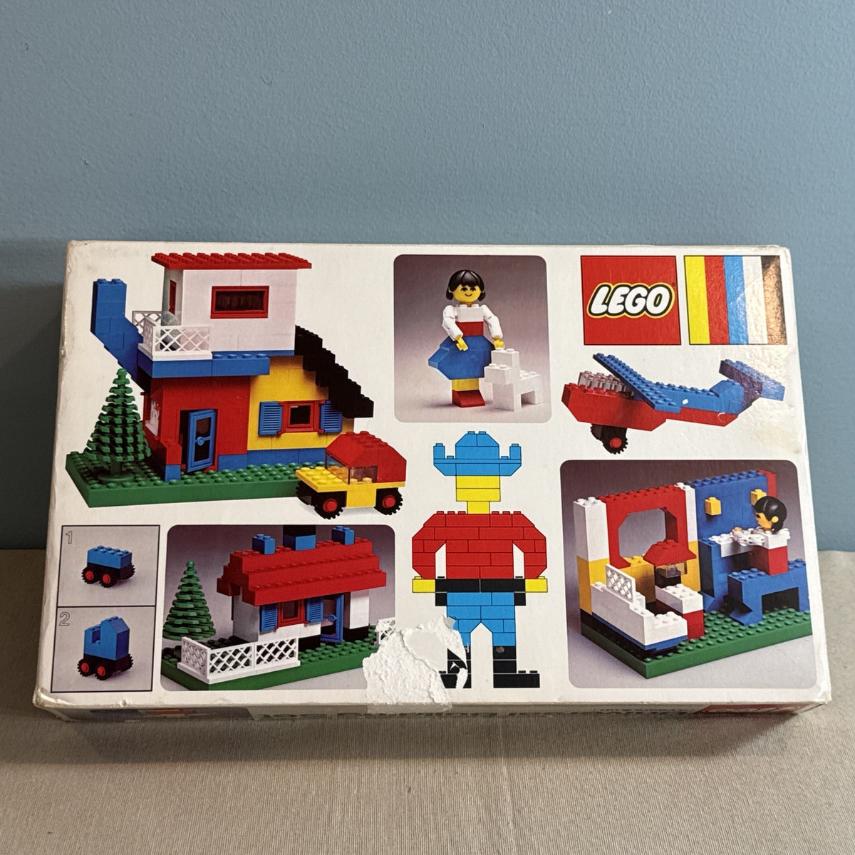 Vintage 1976 LEGO Universal Building Set 111 Original Box Tray Incomplete 45 Pc