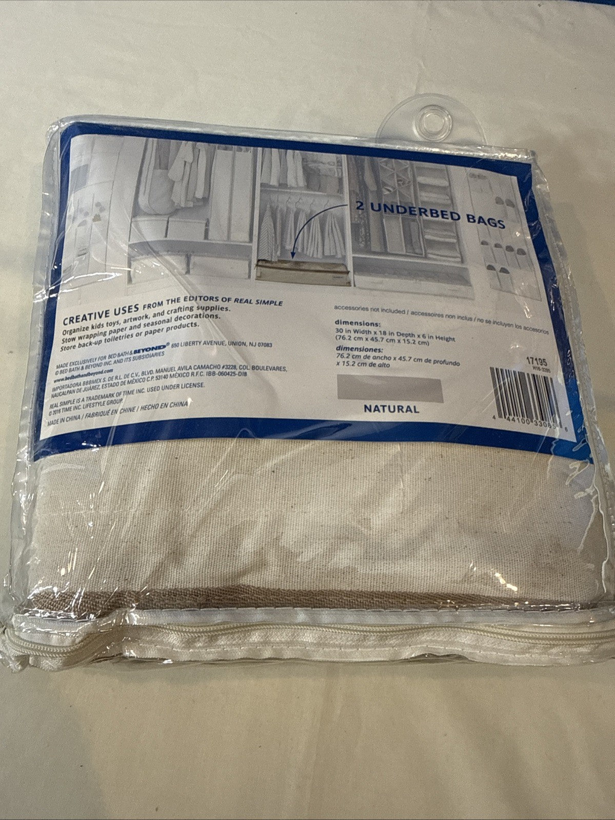 Real Simple Solutions Underbed Closet Storage 2 Packs 4 Organizers Total New