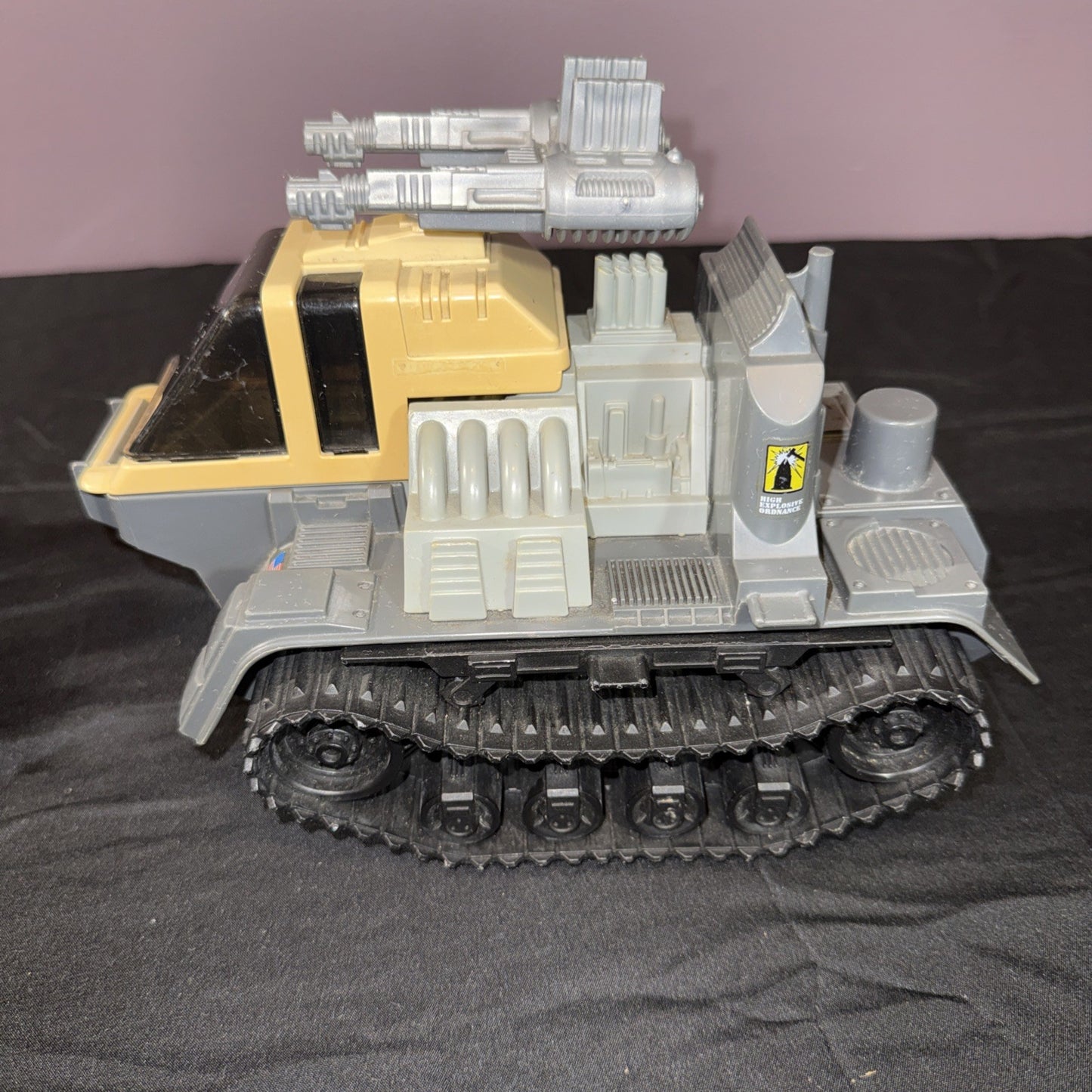 Vintage GI Joe Thunderclap Vehicle 1989 Hasbro with Figure Incomplete