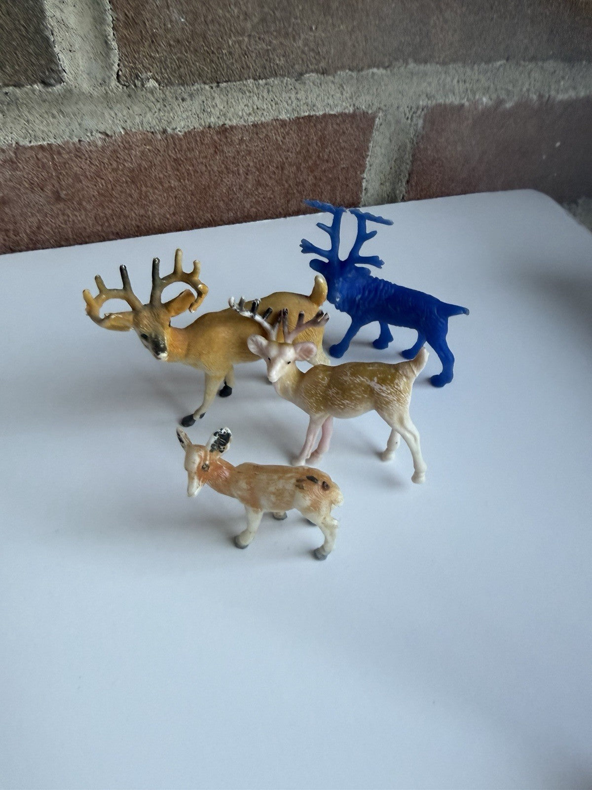 Vintage Miniature Plastic Animal Figure Lot 43 Zoo Farm Hong Kong Mixed Toys Set