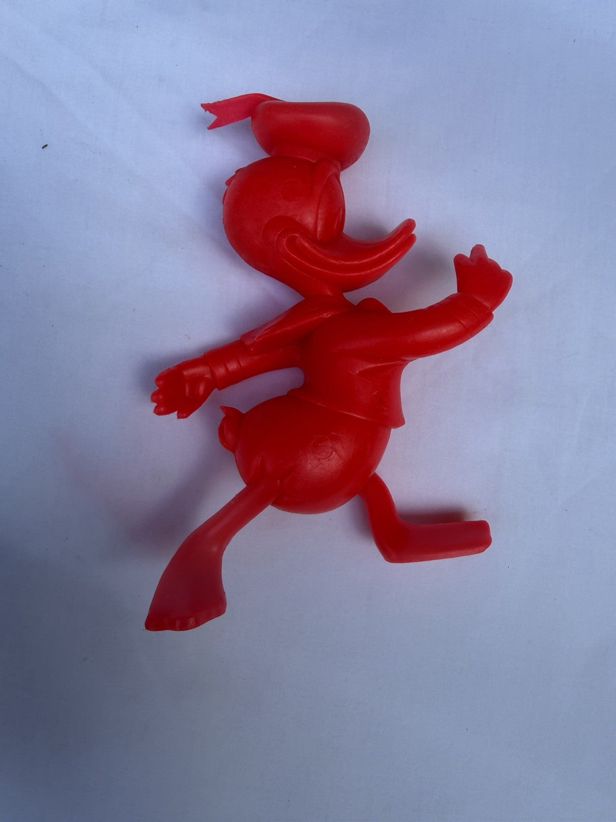 Vintage 1971 Disney Mold A Rama Pluto Figure Red Plastic Marx Donald Duck Mold