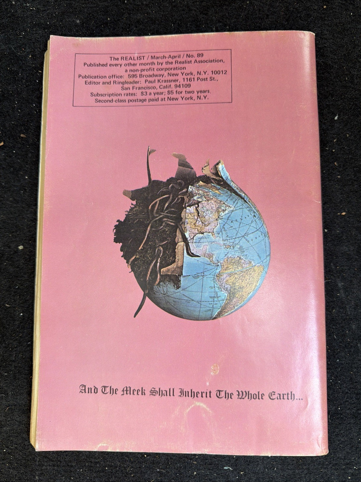 Vintage 1971 Last Supplement Whole Earth Catalog Robert Crumb Cover Underground