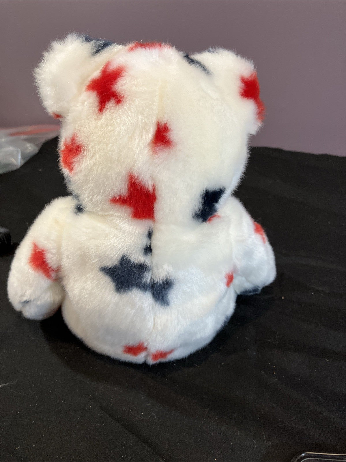 Ty Beanie Babies Glory Bear Plush Toy Red White Blue Stars