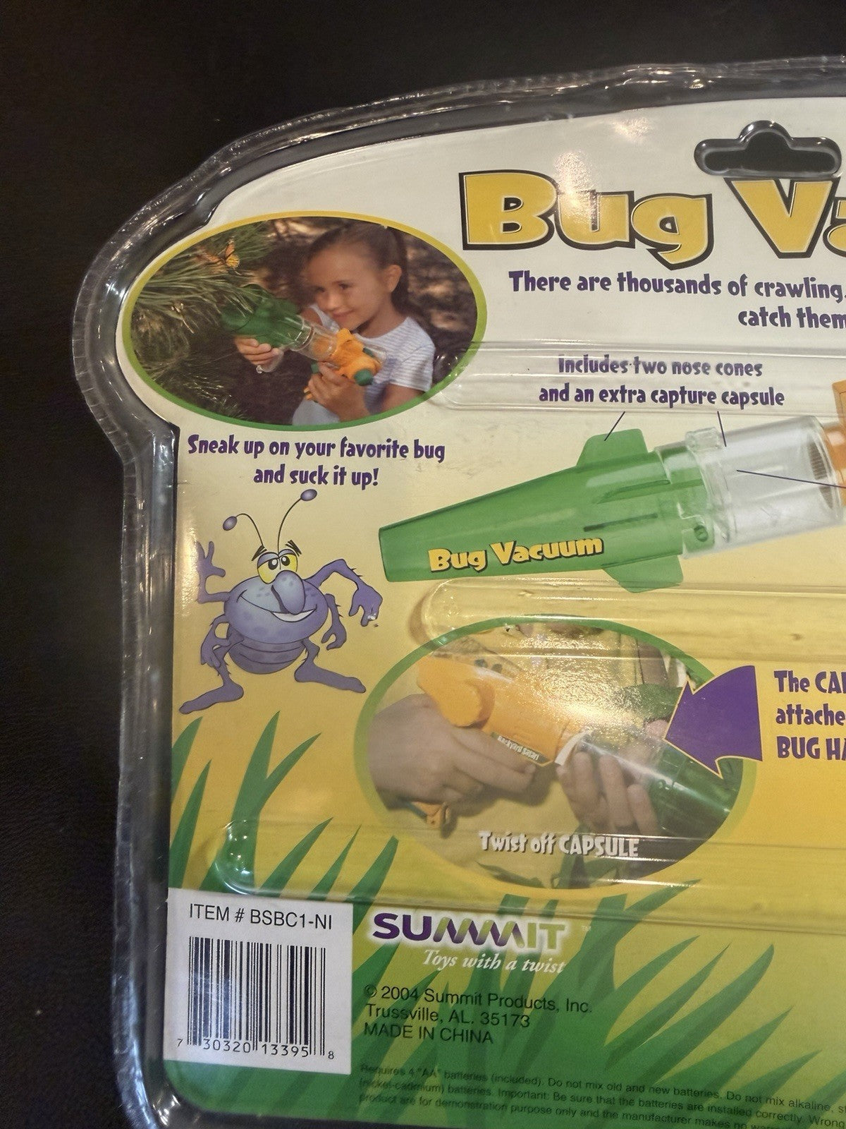 Backyard Safari Bug Vacuum Catch Release Educational Insect Toy New Package Kids