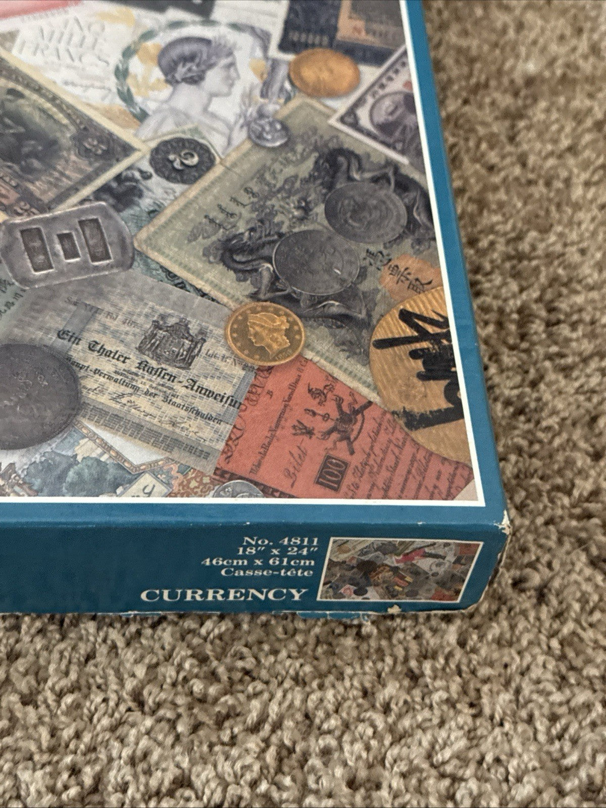 Smithsonian Vintage 550 Piece Currency Jigsaw Puzzle No 4811 Money With Booklet