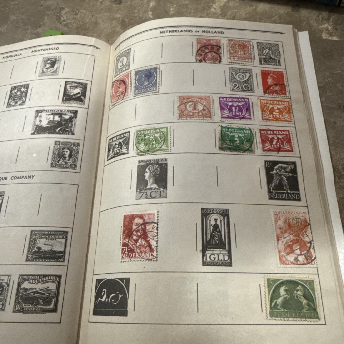 Vintage 1948 The Adventurer Stamp Album Around the World with Stamps Lot