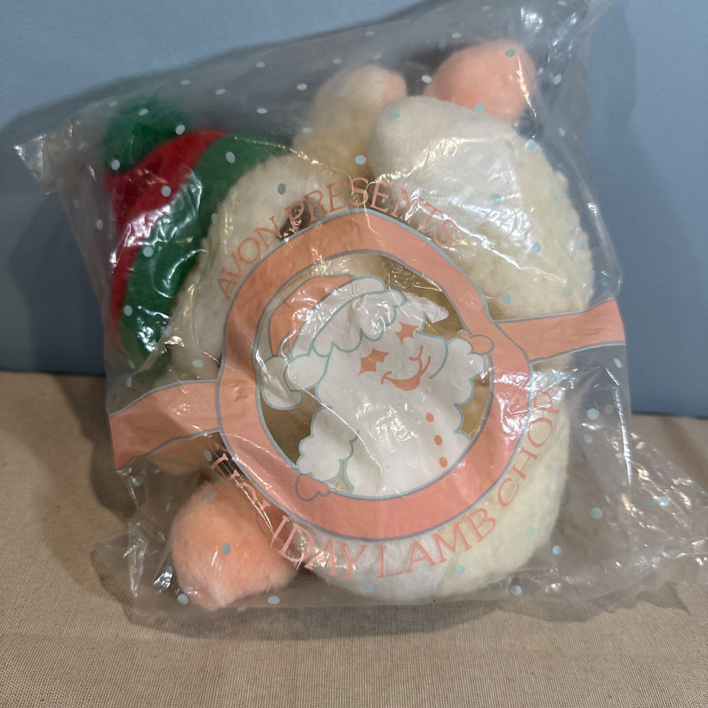 1991 Avon Lamb Chop Plush Hand Puppet Shari Lewis Holiday Vintage