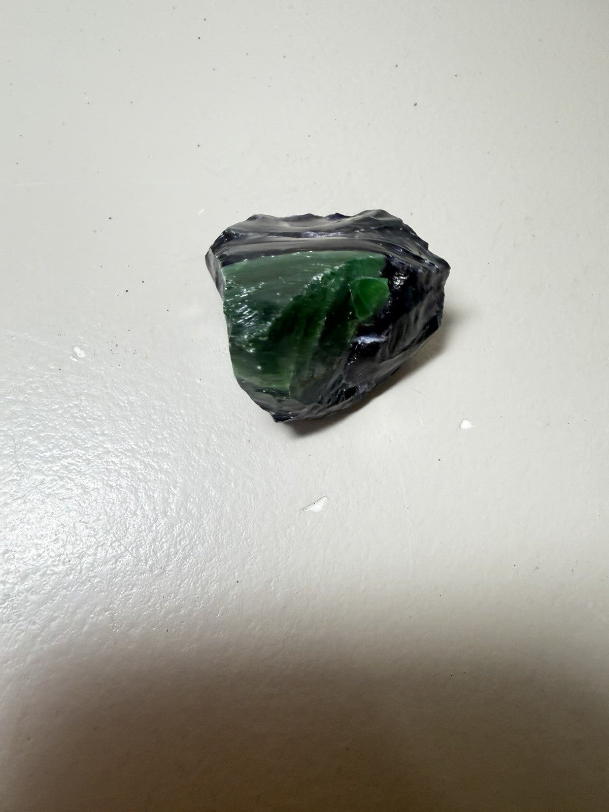 Raw Slag Glass Cullet Chunks Green Blue White Craft Stones Lot of 15 items