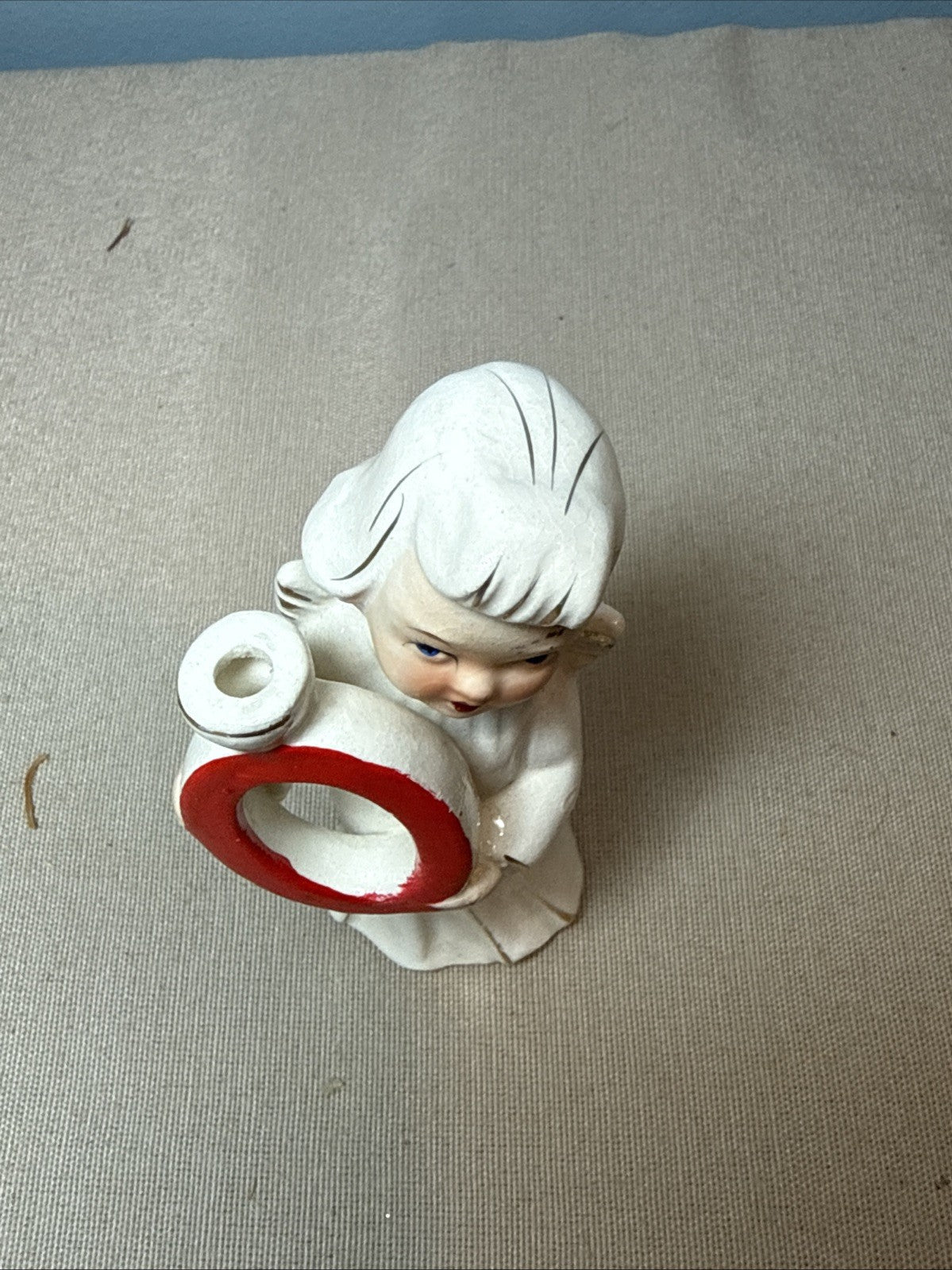 Vintage Noel Choir Angel Candle Holders Commodore Japan Hand Painted Christmas