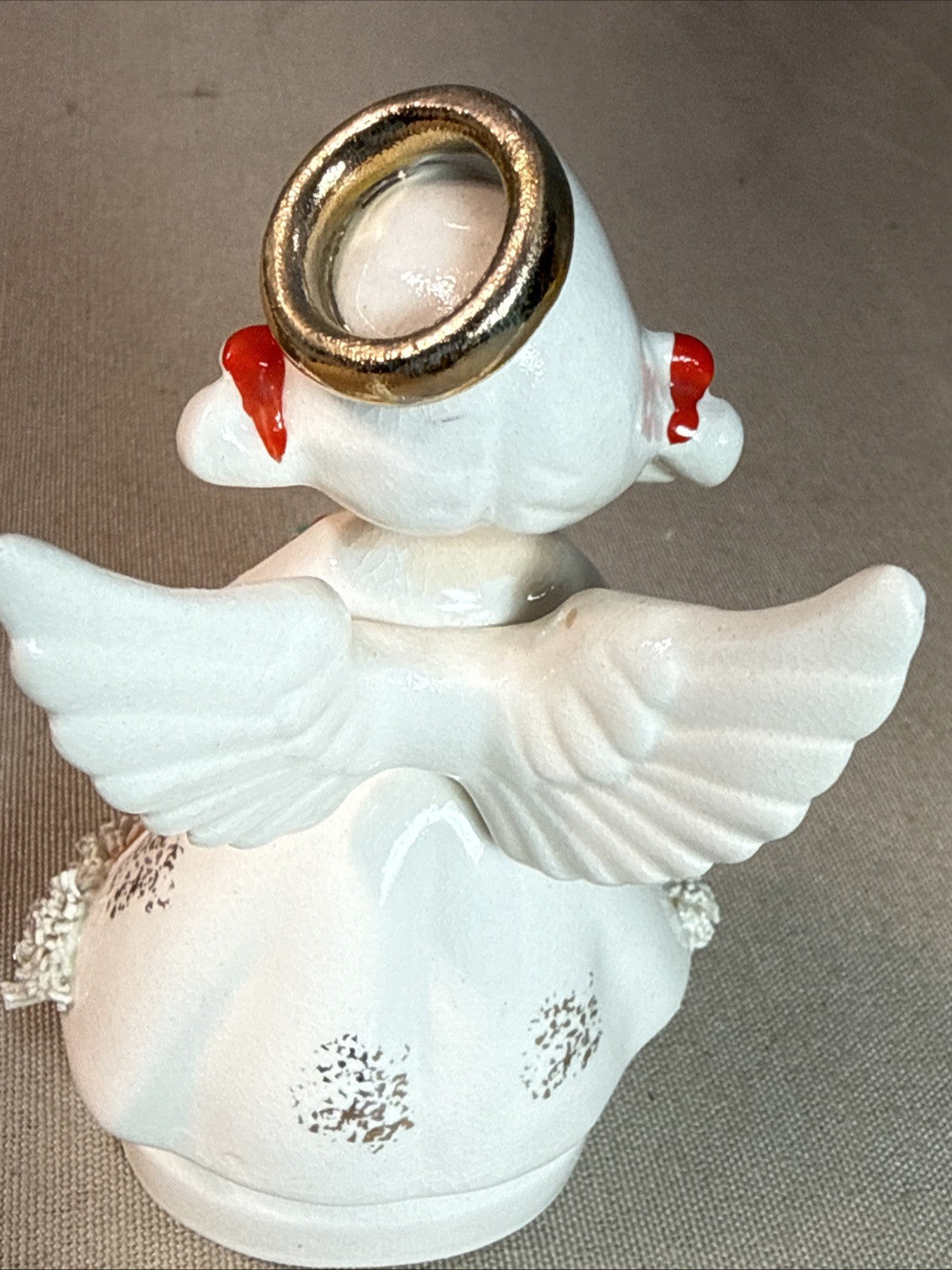 Vintage December Birthday Angel Girl Figurine Japan MB Daniels Highmount 4.5"