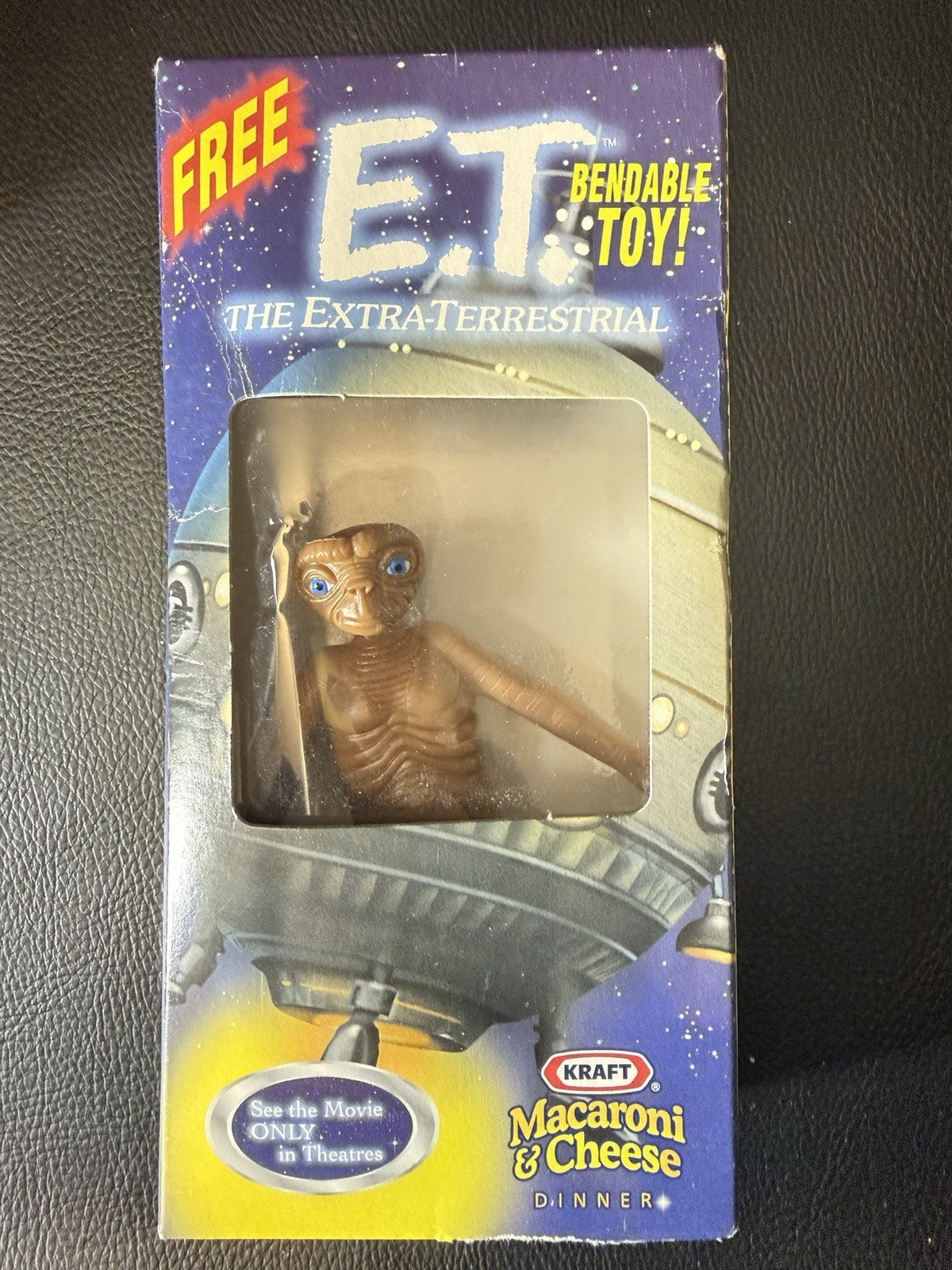 Vintage E.T. The Extra-Terrestrial Collectible Figures Bendable Toys Kraft Box⁠