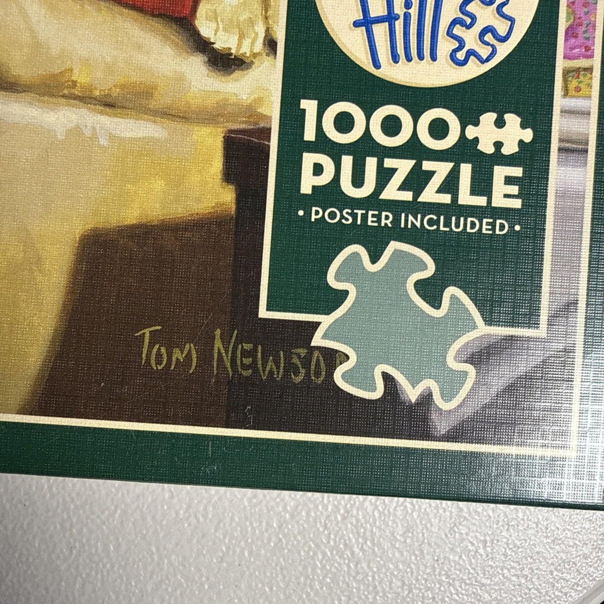 Cobble Hill Lot of 4 - 1000 Piece Christmas Jigsaw Puzzles Santa Dogs Ornament