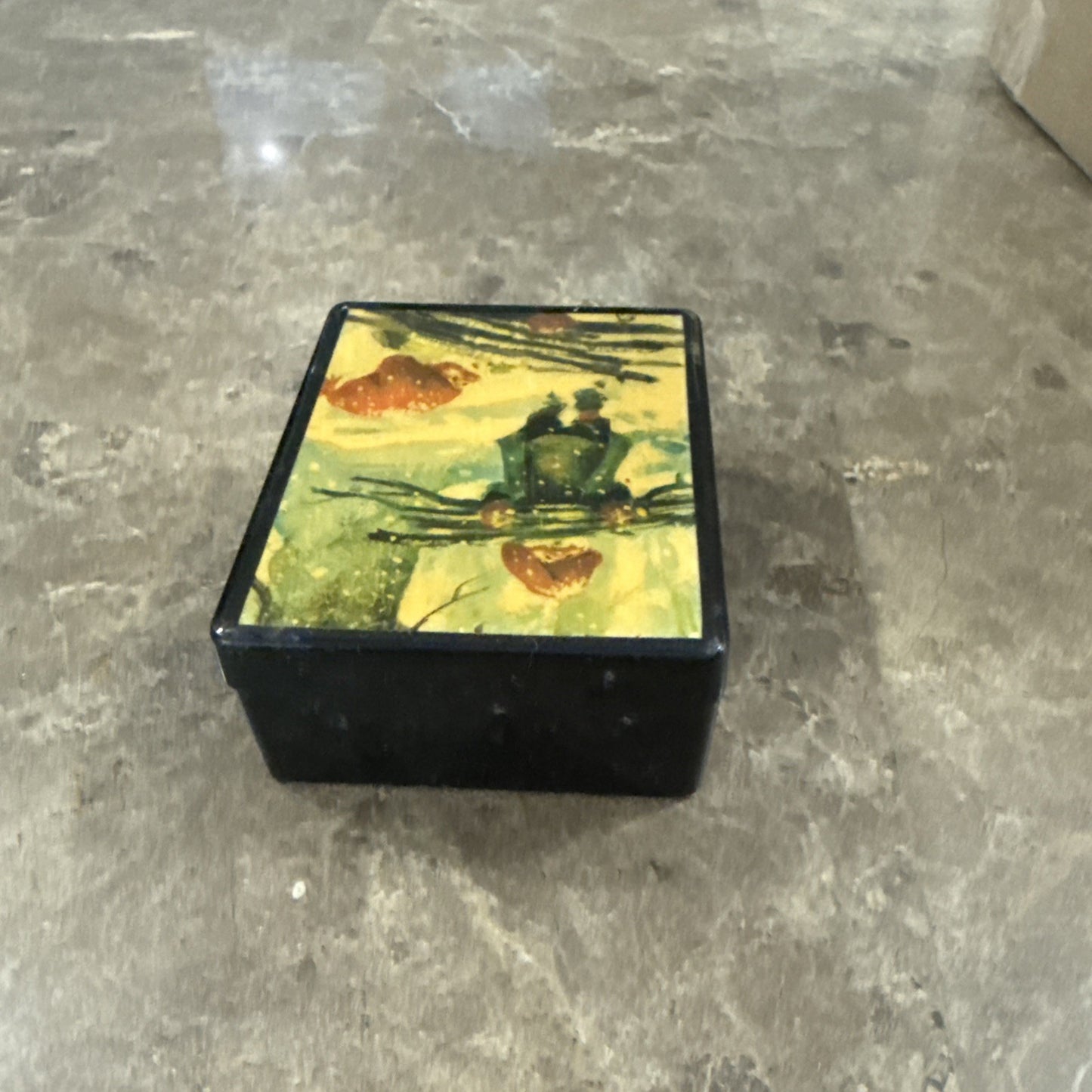 Decorative Trinket Box Featuring Artwork by Norwegian Artist Svein Solem
