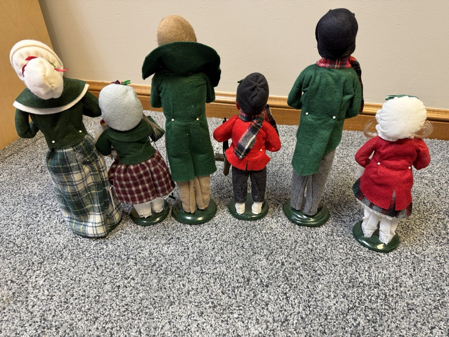 Vintage Byers Choice The Carolers Christmas Figurines Set of 6 w/ Holiday Boxes