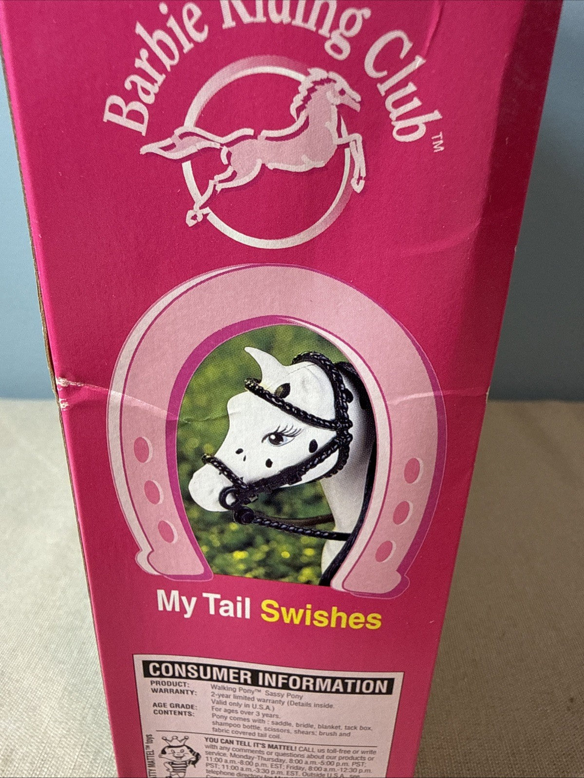 Vintage 1997 Barbie Walking Pony Sassy Pony Tail Swishes Mattel NIB