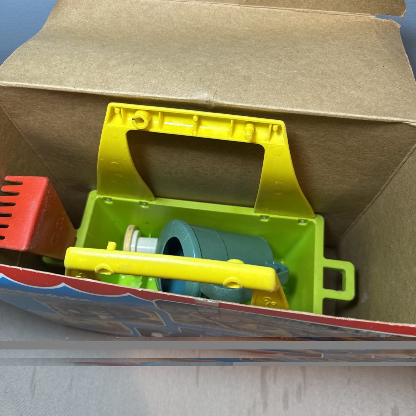 Vintage 1981 Fisher Price Garden Set 112 Playset Box Incomplete Replacement Part