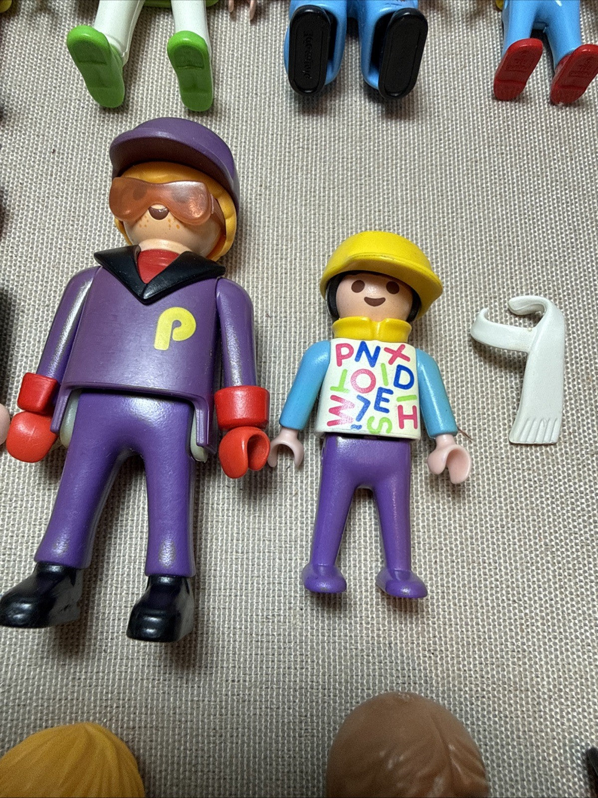 Playmobil Mixed Figure Lot of 10 Figures Accessories Zoo Clowns Snowboarders DJ