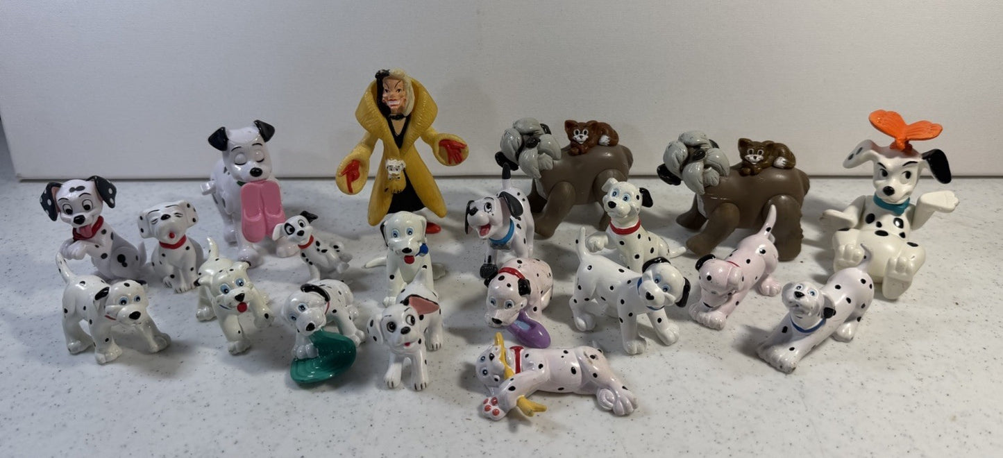 Disney 101 Dalmatians Happy Meal Toy Lot Vintage 1996 Figures Cruella 20 Pack