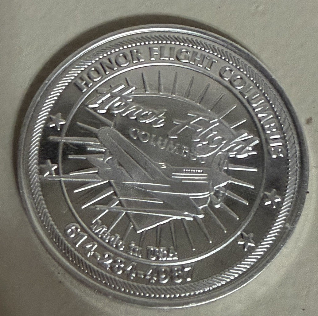 Honor Flight Columbus Paralyzed Veterans of America Commemorative Coin Set PVA
