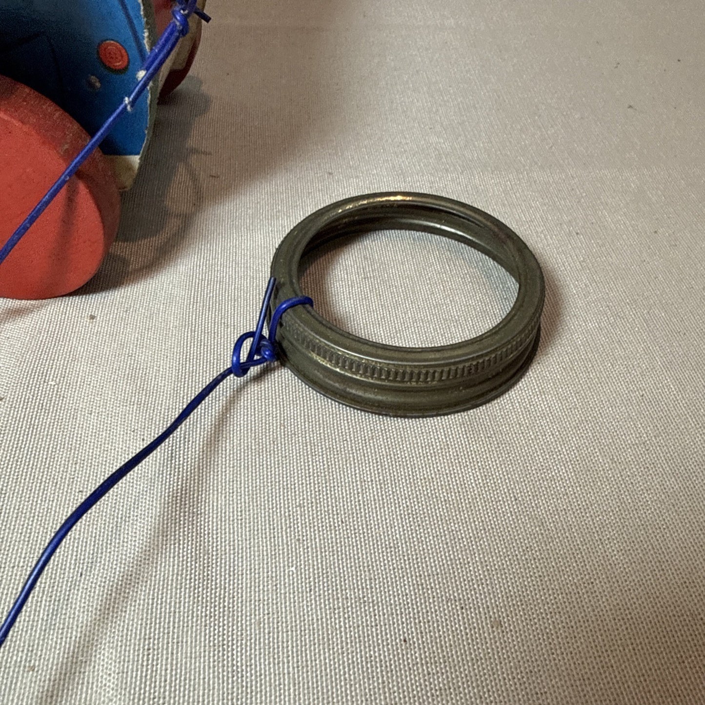 Vintage Fisher Price Dr Doodle Duck Pull Toy #132 Working Sound Classic 1950s