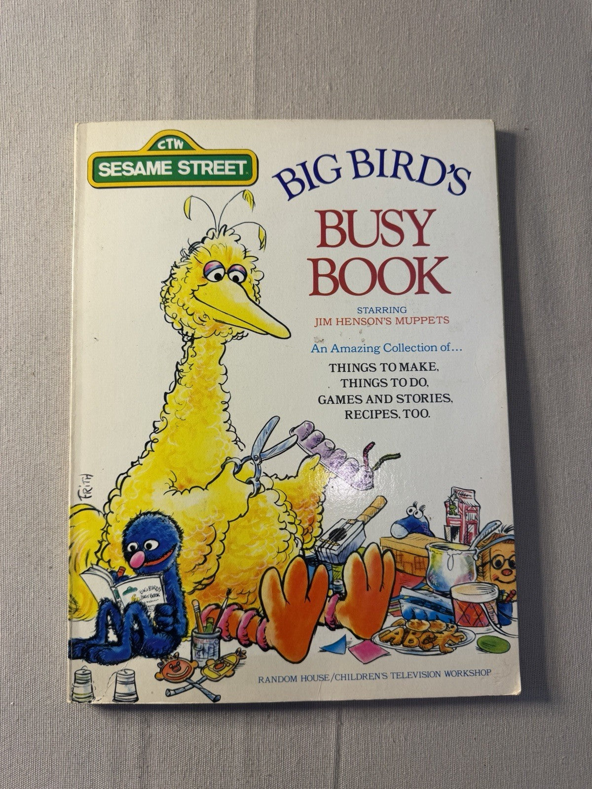 Vintage Sesame Street Golden Shape Books Light Learn Game Big Bird Ernie Bundle