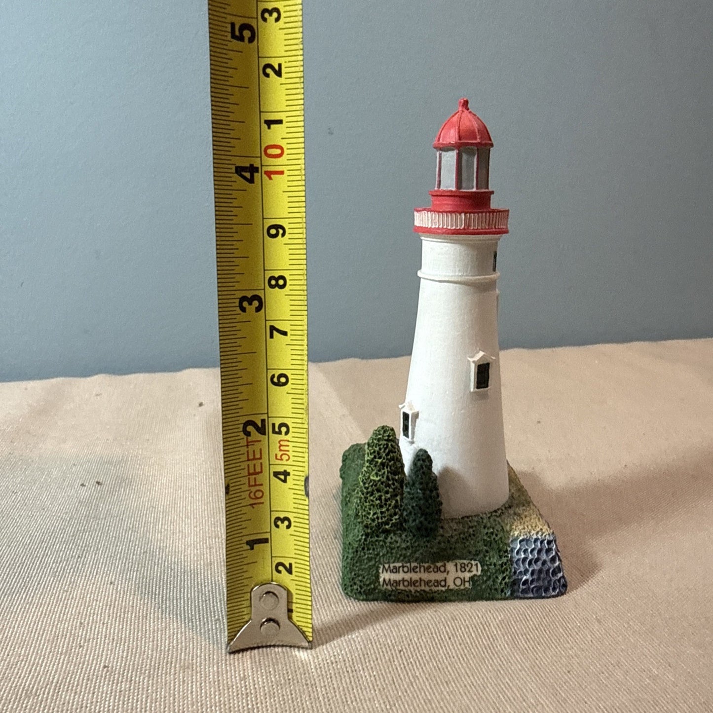 Vintage Lighthouse Figurines Lot 7 Coastal Nautical Miniatures Mixed Brands