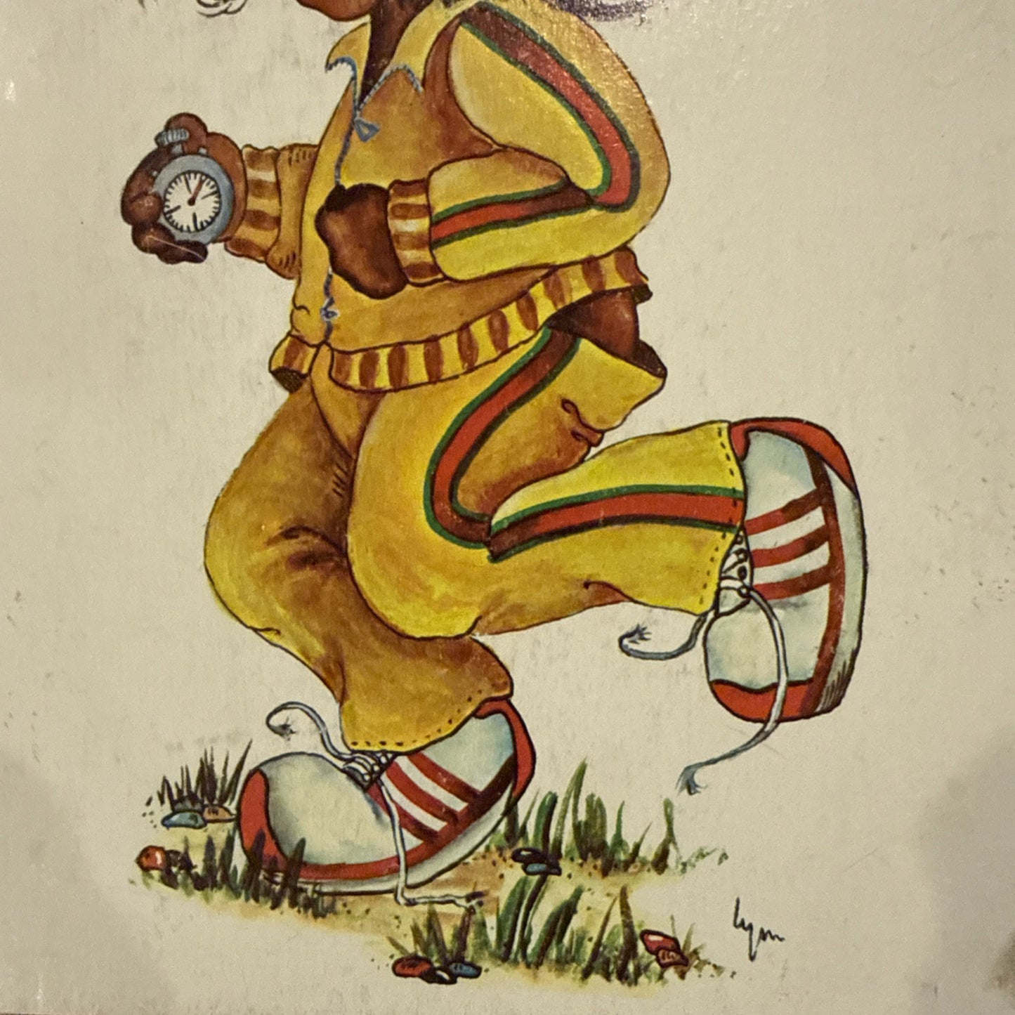 Arthur A Kaplan Lithograph Set Of 2 Children Playing Sports Boxing Running