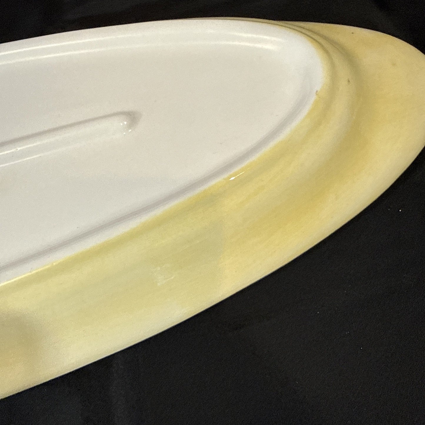 Laurie Gates Oval Ceramic Large Serving Platter 23 1/2" x 8 1/2" Tulips