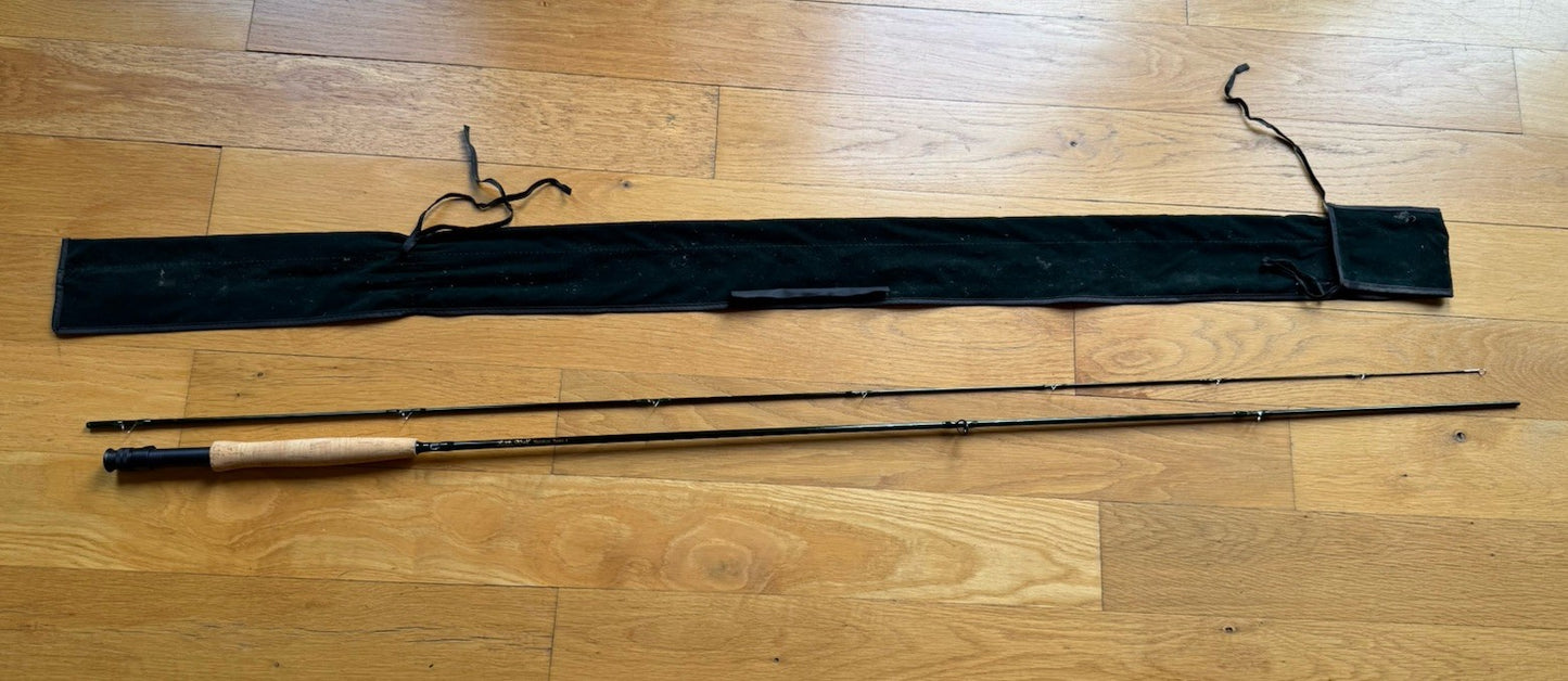 NEW TFO Lefty Kreh Signature Series I Fly Rod 8'6 2 Piece Green Felt Rod Sock