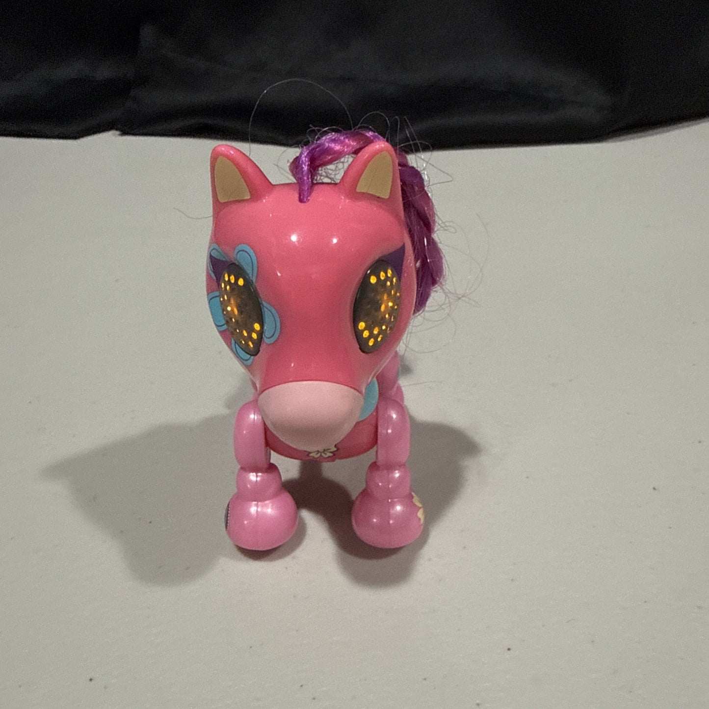 Zoomer Zupps Light Up Interactive Pony Horse Robot Toy Figure Pink Works
