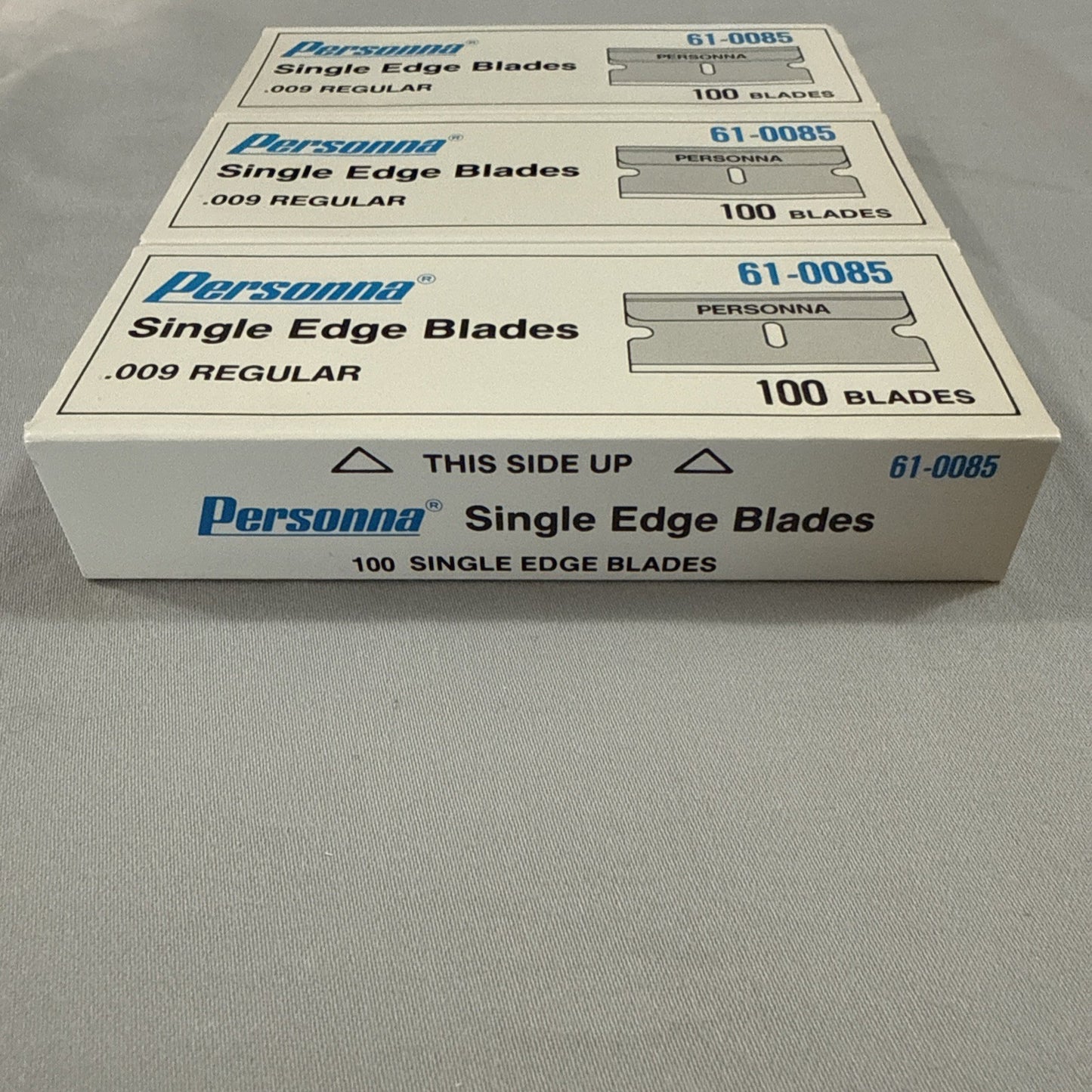 Personna 61-0085 Single Edge Blades .009 Carbon Steel 3 Pack 300 Count