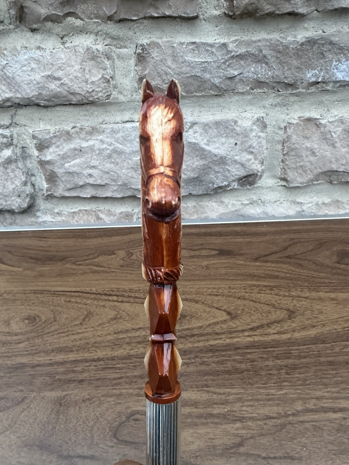 Vintage Horse Head Shoe Horn 12" Plastic Boot Dressing Aid