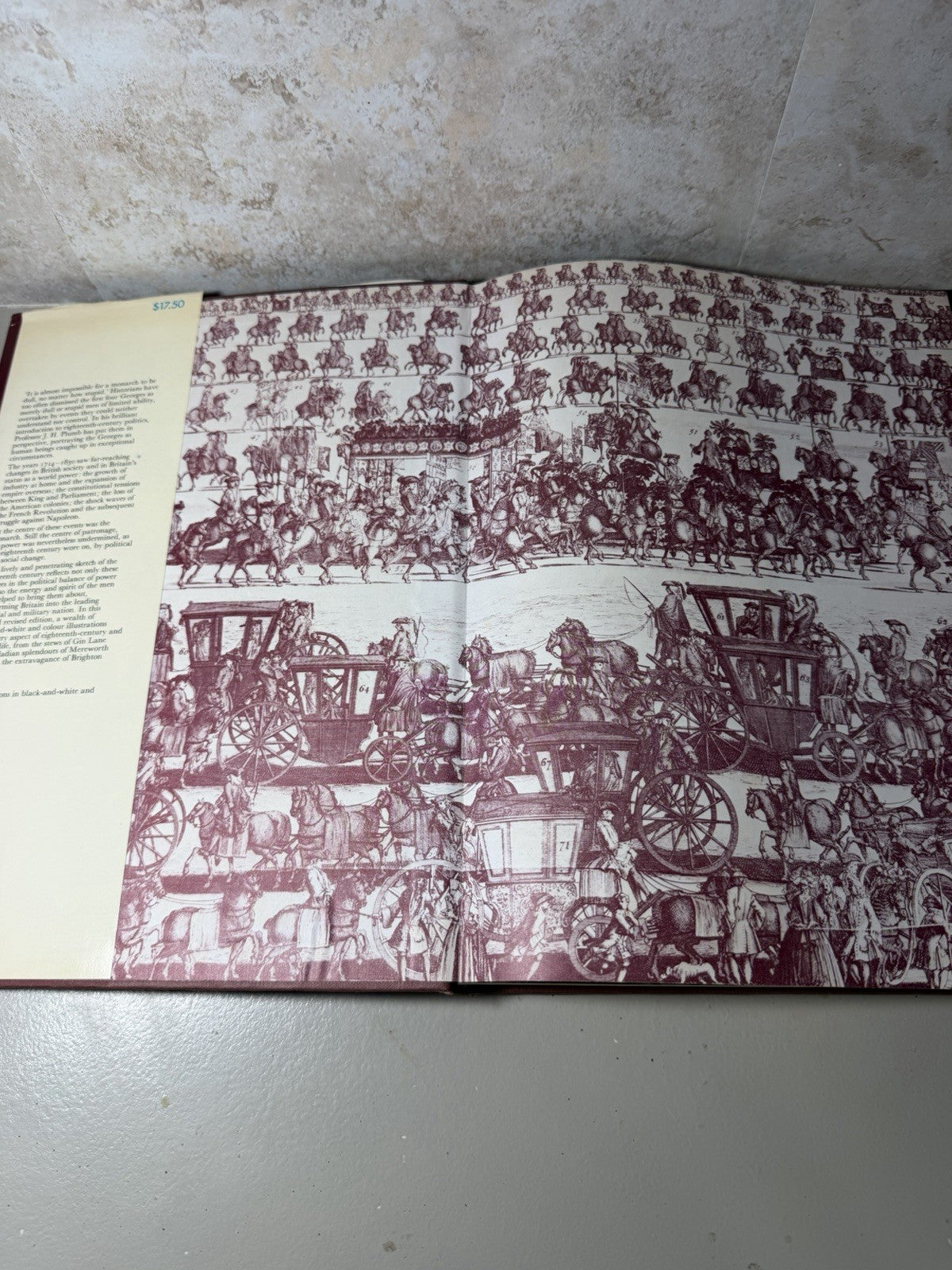 The First Four Georges JH Plumb 1975 Illustrated Hardcover British History DJ